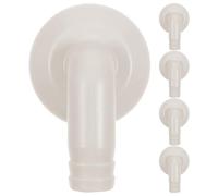 Raccord Coudé pour Tuyau de Vidange 5pcs 18mm Blanc été Vacances | Plastique Léger, Connexion Renforcée sans Fuite, Remplacement Adapté à L’unité Extérieure