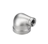 Raccord coudé réducteur en acier Coude fileté en acier inoxydable 304, Joint de plomberie réduisant à 90 degrés, plusieurs tailles(G1/2*G3/8)