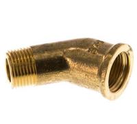 Raccord coudé Rp 3/8'' x R 3/8'' F/M en laiton à 45 degrés 16 Bar