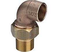 raccord coudé Viega 144128 28 mm x R 2000 , bronze, joint conique, coudé