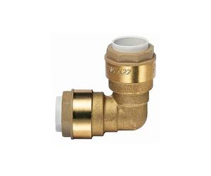 Raccord cuivre à clipser, coude égal 12 mm, PUSH IT sans soudure