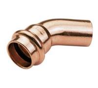 Raccord Cuivre À Sertir - Courbe 45° Mâle/Femelle Ø22 G