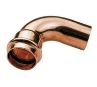 Raccord Cuivre À Sertir - Courbe 90° Mâle/Femelle Ø22 G