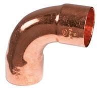 Raccord cuivre coudé 90° à souder - Femelle grand rayon - Ø 14 mm