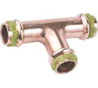 Raccord cuivre en T à sertir - Femelle - Ø 14 mm - Comap