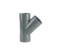 Raccord culotte PVC double femelle 45° D 32 - WAVIN - 3026033