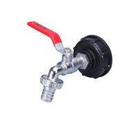 Raccord cuve / robinet - S60X6 - Gamme ECO - Laiton - Robinet 15 mm + Nez 20x27