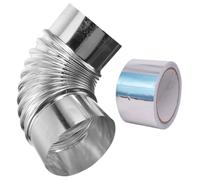 Raccord D’extension de Cheminée en Acier Inoxydable, Flexible | Poêles à Bois et Ventilation en Voyage Rv, Anti-déchirure, Contourne les Angles, Finition Soignée