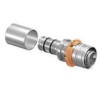 Raccord d'adaptateur de système de presse Uponor 1015208 25 mm x 26 Rapex Laiton étamé