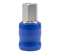 Raccord d'air Quick-Connect, raccord antirouille pour lignes de compresseur | S'adapte aux prises standard de 6,35 mm. Évalué pour une utilisation continue sur les clous pour pistolets