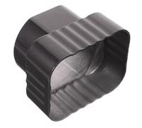 Raccord D'aluminium en Tuyau de Pluviale pour Alliage Gouttière | Adaptateur pour Évacuation des Eaux, Bouche Large, Installation Facile, Couleur Café, Pièce Unique