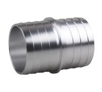 Raccord D'aluminium Radiateur de Alliage Durite en 1-1/2 Pouces | Installation Facile, pour Durite de Radiateur et Flexible de Servofrein, Finition Argenté, Modèle 1-1/2 à 1-1/2