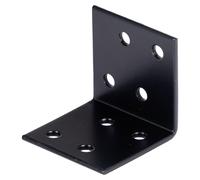 Raccord d'angle Alberts (set de 50 pièces) - galvanisé- noir - plastifié - 40 x 40 x 40 mm