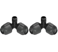 Raccord d'angle mâle de Gardena : raccord pour raccordement de la Turbine escamotable T 380 dans Les Coins, 25 mm x 3/4 Pouce, Technologie de raccordement Quick&Easy (2783-20) (Lot de 2)