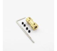 Raccord d'arbre en cuivre 3 mm x 3 mm mandrin flexible siège moteur avec vis pour connecteur de transmission RC avion, bateau sur chenilles (3,17 mm à 5 mm)