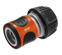 Raccord d'arrosage Aquastop GARDENA pour tuyau Ø19mm - Anti écoulement d'eau - Power Grip - Garantie 5 ans