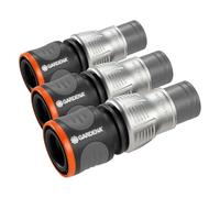 Raccord d'arrosage de tuyau Premium 13 mm (1/2'') - 15 mm (5/8 Pouce) de Gardena : adaptateur pour robinets, résistant au gel (18255-20) (Lot de 3)