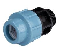 RACCORD D'ARROSAGE DROIT MÂLE - CAPVERT - POLYÉTHYLÈNE D25 26X34