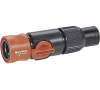 Raccord d'arrosage GARDENA 02819-20 plastique avec vanne de régulation, avec système aquastop raccord enfichable Profi-System