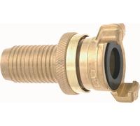 Raccord d'aspiration/haute pression en laiton 32 mm (1 1/4") avec bague de protection