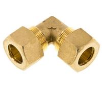 Raccord de compression coudé à 90 degrés en laiton 18mm 67 Bar DIN EN 1254-2
