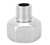 Raccord de connecteur de tuyau réducteur à tête hexagonale en acier inoxydable, filetage mâle G1/2", filetage femelle G1", haute résistance, pour matériel de plomberie,