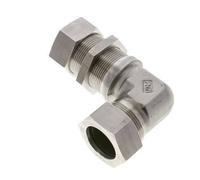 Raccord de coupe coudé en acier inoxydable 35L Bulkhead 160 bar ISO 8434-1