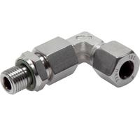 Raccord de coupe coude en acier inoxydable 42L & G1-1/2'' avec filetage mâle 160 bar reglable ISO 8434-1