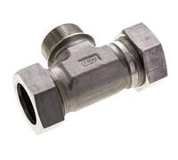 Raccord de coupe en T en acier inoxydable 42L & G1-1/2'' avec filetage mâle 160 bar ISO 8434-1