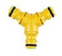 Hozelock Raccord de dérivation en Y 2293A6002 — Raccorde 3 tuyaux, 2 zones — Vrac