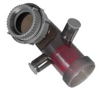 Raccord de Drainage en Plastique Clapet Retour, Évier la Cuisine | Double Sortie Débordement, Adaptateur 45 à 58mm, Installation sous Évier, pour Plomberie Compacte