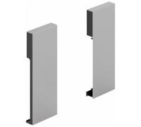 Raccord de façade pour tiroir à l'anglaise - hauteur 126 mm - argent HETTICH
