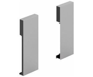 Raccord de façade pour tiroir à l'anglaise - hauteur 126 mm - argent HETTICH