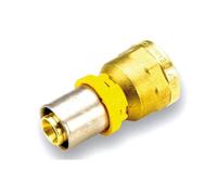 Raccord de gaz droit F 16mm x 3/4" pour tuyau multicouche