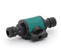 Raccord de mamelon bidirectionnel pour irrigation de jardin avec valve intégrée pour une installation fiable d'extension de tuyau à connexion rapide