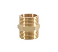 Raccord de mamelon hexagonal for tuyau en laiton, adaptateur à coupleur rapide 1/8 1/4 3/8 1/2 3/4 1, douille hexagonale réductrice(1l8 to 1l4,50 PCS)