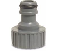 Raccord de robinet PVC-U 1/2" femelle x click mâle Gris