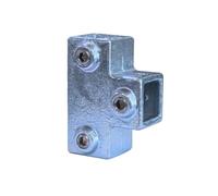 Raccord de tube carré en fonte de 25 mm pour cadre, 104F | Construction de connecteur en fonte, verrouillage par vis de réglage, pour les projets d ' assemblage de jonction de