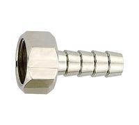 Raccord de tuyau à visser G 3/8 i., pour tuyau LW 6, SW 19, acier inoxydable 1.4571, pression de travail max. 60 bar, fonctionnement max. 150 °C
