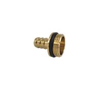 Raccord de tuyau AquaCraft 1001000070 avec joint d'étanchéité, 3/4" x buse 19 mm, laiton