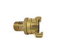 Raccord de tuyau AquaCraft filetage mâle 3/4 pouce 1001000045 avec filetage extérieur et contre-écrou en laiton, (diamètre extérieur env. 26 mm)