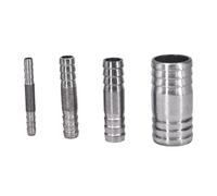 Raccord de tuyau cannelé droit égal 6, 8, 10, 12, 13, 14, 15, 16, 18, 19, 20-88 mm, en acier inoxydable 304, for eau, gaz, carburant(30mm Barb 65mm Lengt)