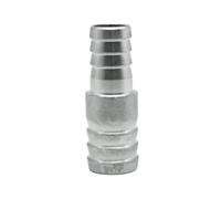 Raccord de tuyau cannelé droit réducteur en acier inoxydable 304 for eau, air, carburant, huile, 1 pièce(20mm-10mm)