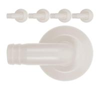 Raccord de Tuyau Coudé 18mm, 5 Pcs, Blanc, pour Fête | Plastique Léger, Connexion Plus Stable, pour Unité Extérieure et Drainpipe, Anti Éclaboussures, sans Glissement
