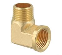 Raccord de tuyau coudé à compression en laiton à 90 degrés pour tubes en cuivre - Connecteur de plomberie standard britannique 15 mm taille (D)