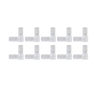 Raccord de Tuyau Coudé, Raccords de Tuyau Coudés en Plastique, Raccord D'eau à Angle de 90 Degrés en Forme de L, Raccord Coudé à Diamètre égal, Raccords Barbelés(8mm)