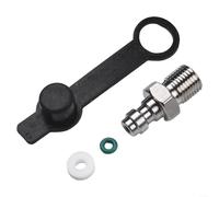 Raccord de tuyau d'air en acier inoxydable 8 mm Connecteur rapide Buse de valve mâle pour M10 BSPP Filetage 1/8 NPT - Kit adaptateur de tuyau d'arrosage en laiton (M10 x X1)