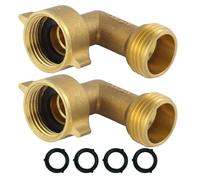 Raccord de tuyau d'arrosage, adaptateur coudé en laiton, raccord de tuyau | Connecteurs de tuyau d'arrosage et accessoires pour irrigation extérieure, cuisine, douche, soutien, réparation, égouts