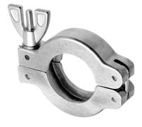 Raccord de tuyau d'aspiration à écrou à oreilles à pince rapide à double broche ISO-KF en acier inoxydable 304, 1 pièce(KF80)