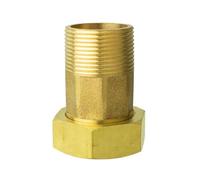 Raccord de tuyau de compteur d'eau en laiton, diamètre extérieur 40 mm, ID 58 mm, raccord de compteur d'eau, raccord hexagonal de tuyau avec rondelle d'étanchéité pour remplacement et réparation de